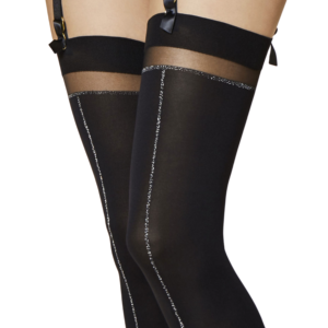 black opaque stockings
